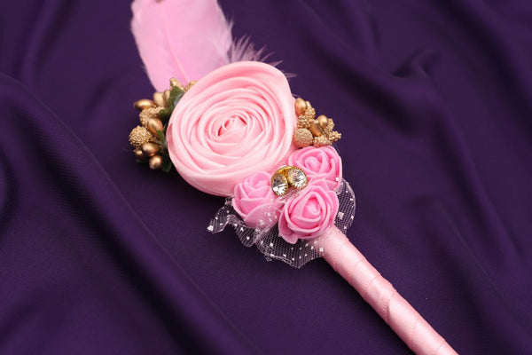Handmade Pink Pigeon Feather Pen